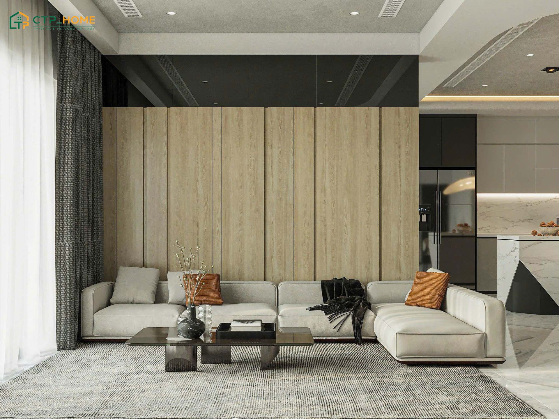 Khi thiết kế nội thất chung cư 120m2 thì cần phân bổ ánh sáng hài hòa cho từng khu vực chức năng