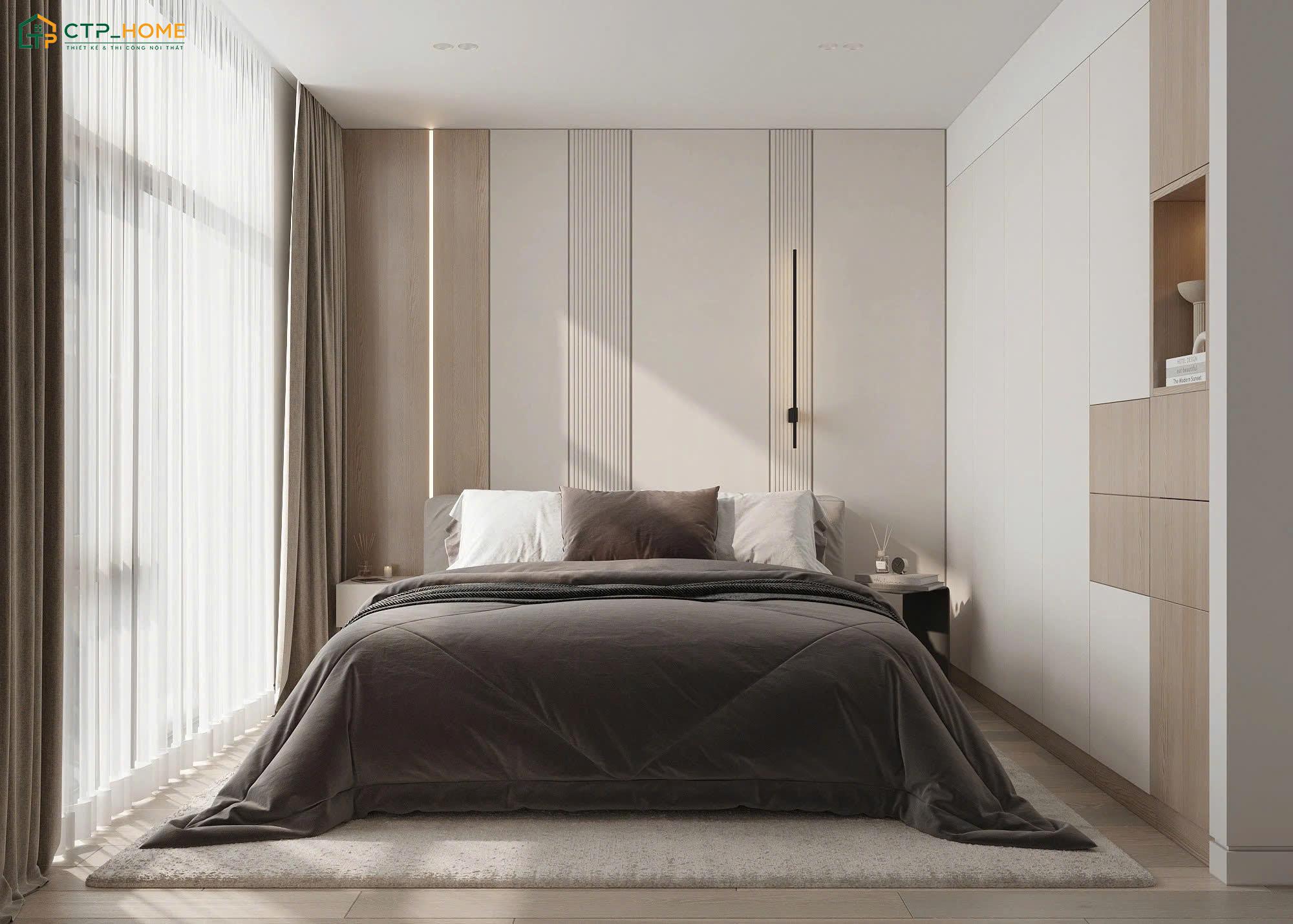 Mẫu thiết kế nội thất chung cư 80m2 3 phòng ngủ thường sử dụng đồ nội thất nhỏ gọn