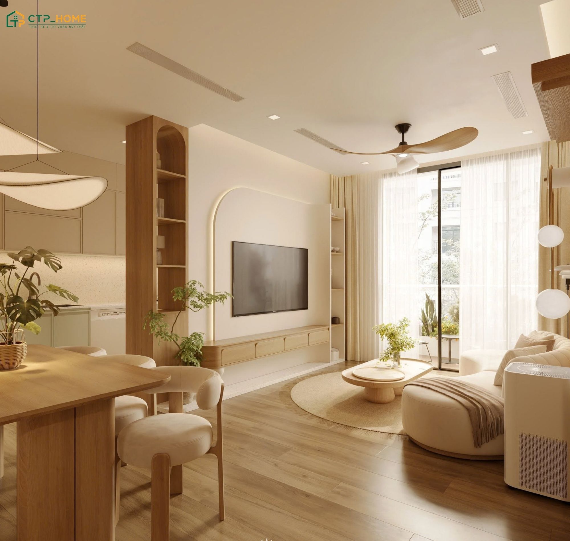 Với căn hộ 40m2 2 phòng ngủ thì các món đồ nội thất đều phải được lựa chọn kỹ lưỡng để tiết kiệm diện tích