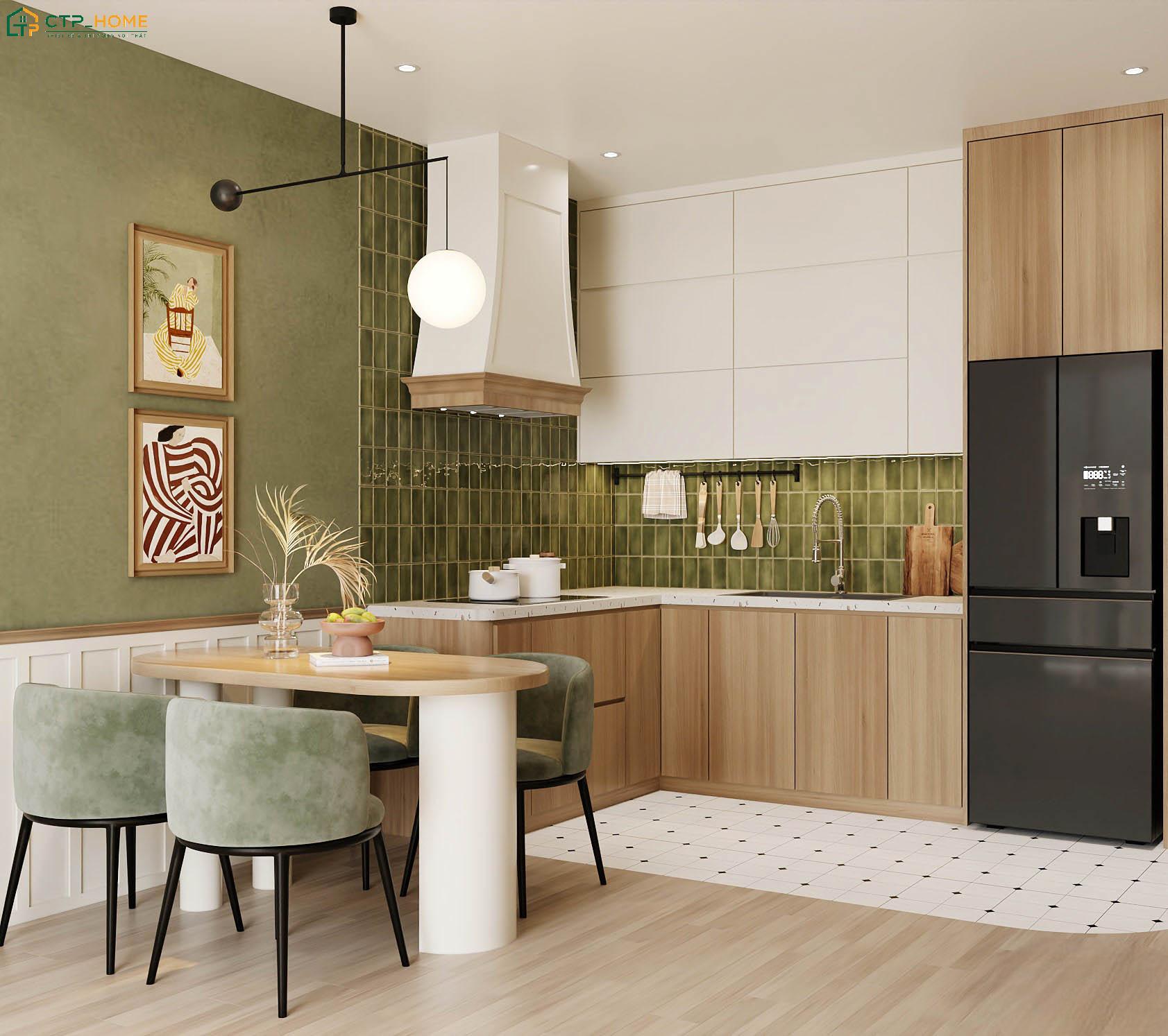 Mẫu thiết kế nội thất chung cư 40m2 Scandinavian này sẽ ưu tiên xu hướng mở để tạo sự kết nối giữa các khu vực
