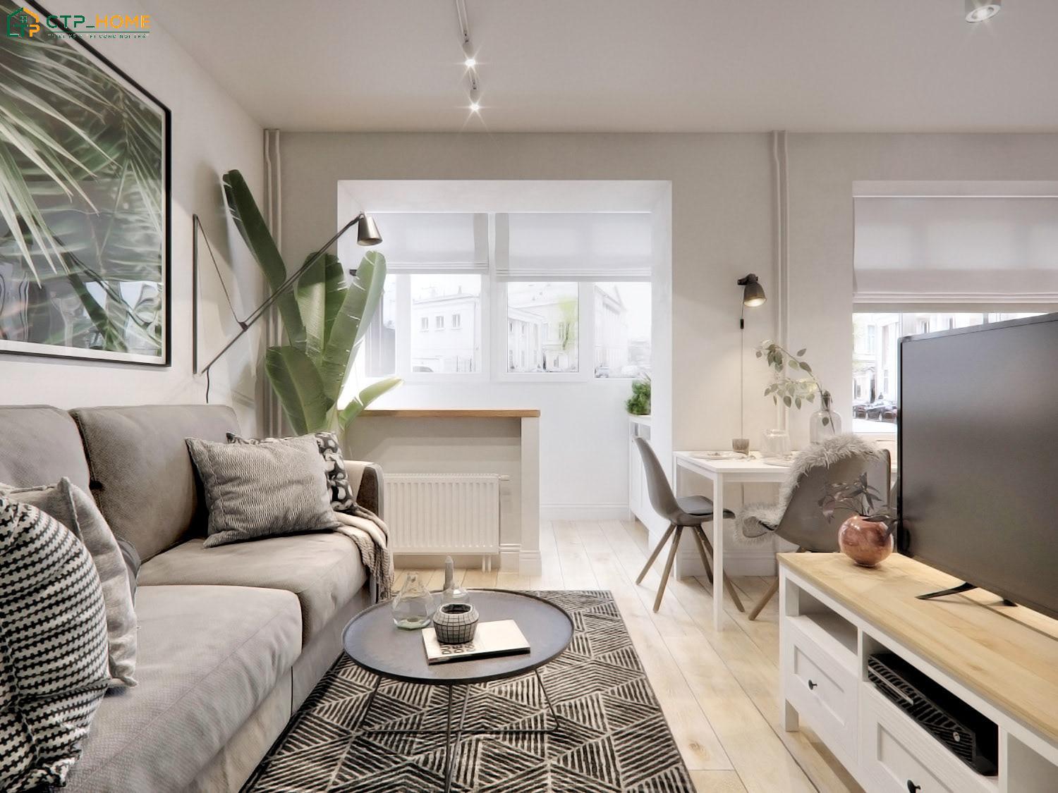 Lựa chọn phong cách thiết kế nội thất phù hợp giúp căn hộ 40m2 trở nên hài hòa và cân đối hơn