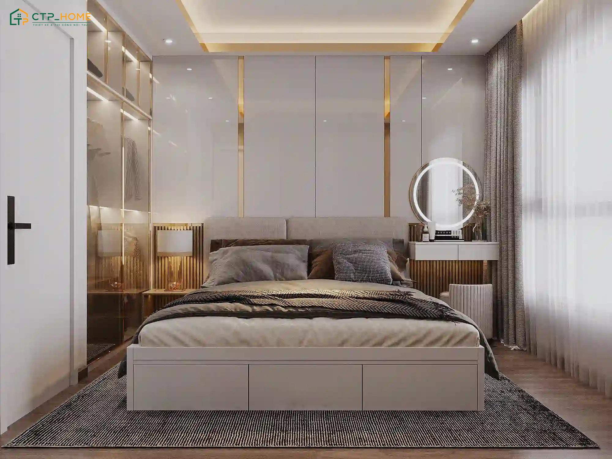 Chung cư 50m2 Luxury sẽ sử dụng các chất liệu cai cấp như đá, kính, gỗ, kim loại để tạo điểm nhấn