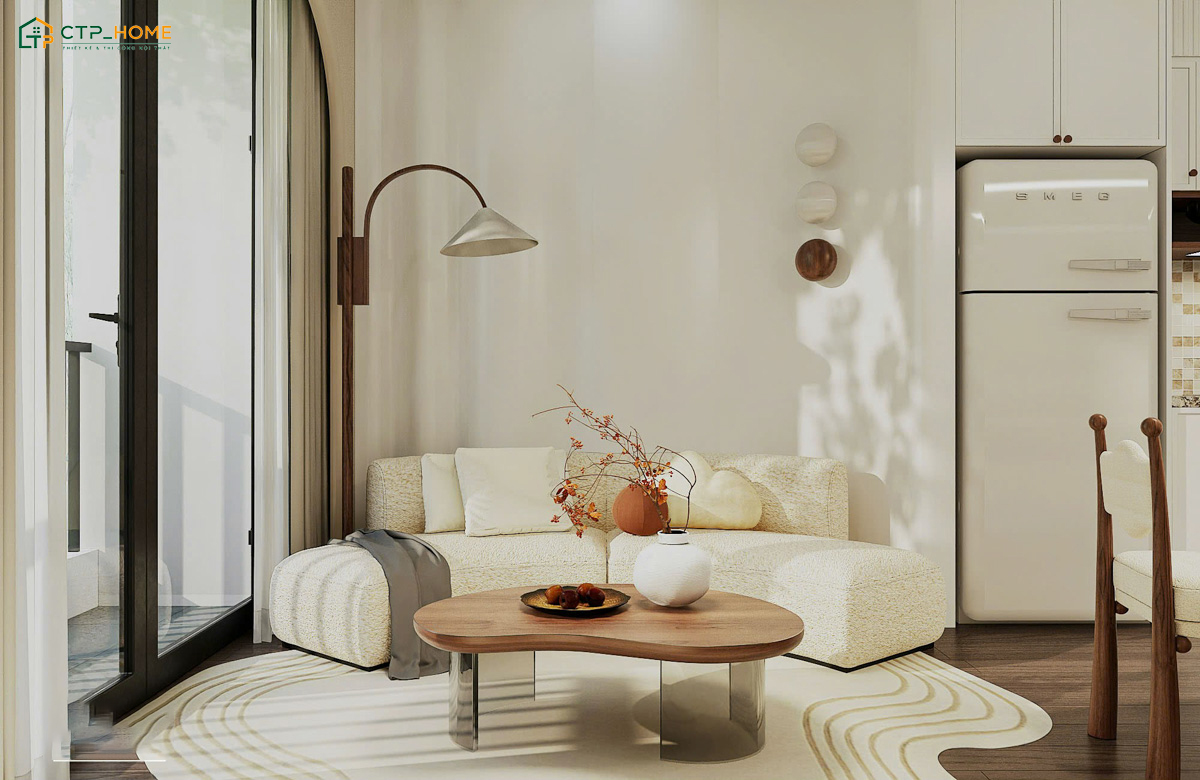 Mẫu thiết kế nội thất chung cư nhỏ 50m2 phong cách tối giản sẽ tạo cảm giác thông thoáng hơn