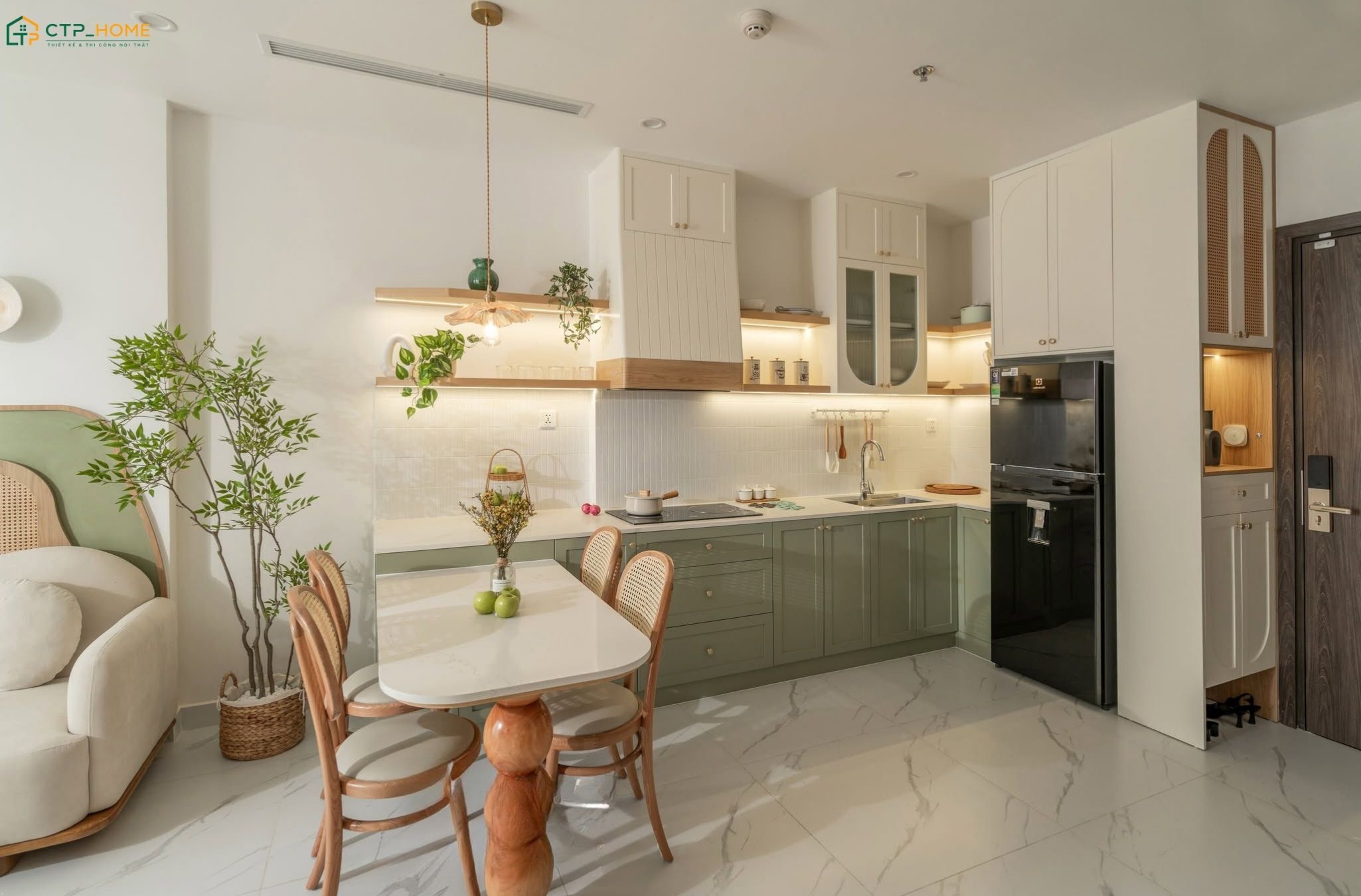 Việc sử dụng các gam màu lấy cảm hứng từ thiên nhiên sẽ tạo nên nét đặc trưng của phong cách Địa Trung Hải