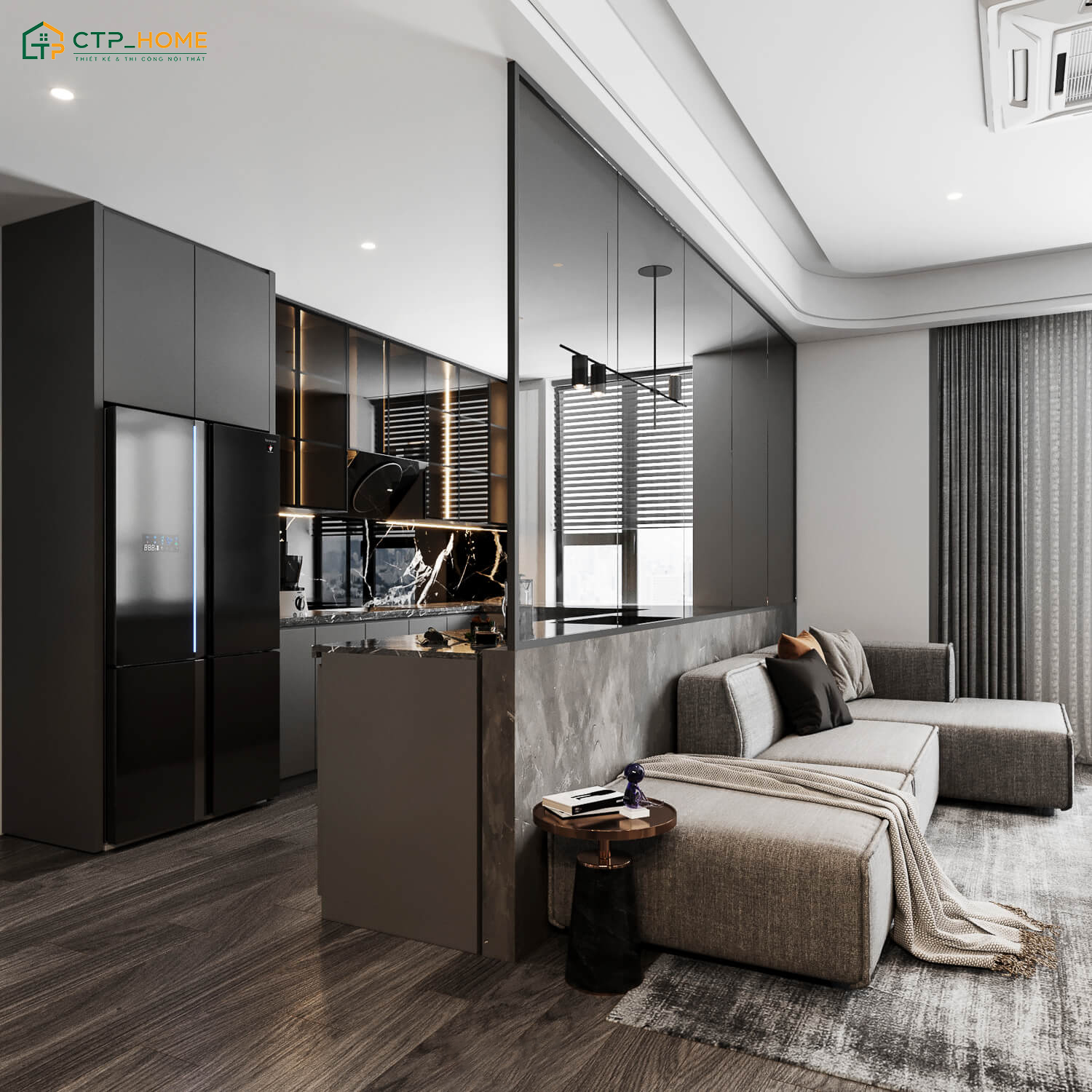 CTP Home là đơn vị thiết kế nội thất chung cư nhỏ 50m2 có độ uy tín cao trên thị trường