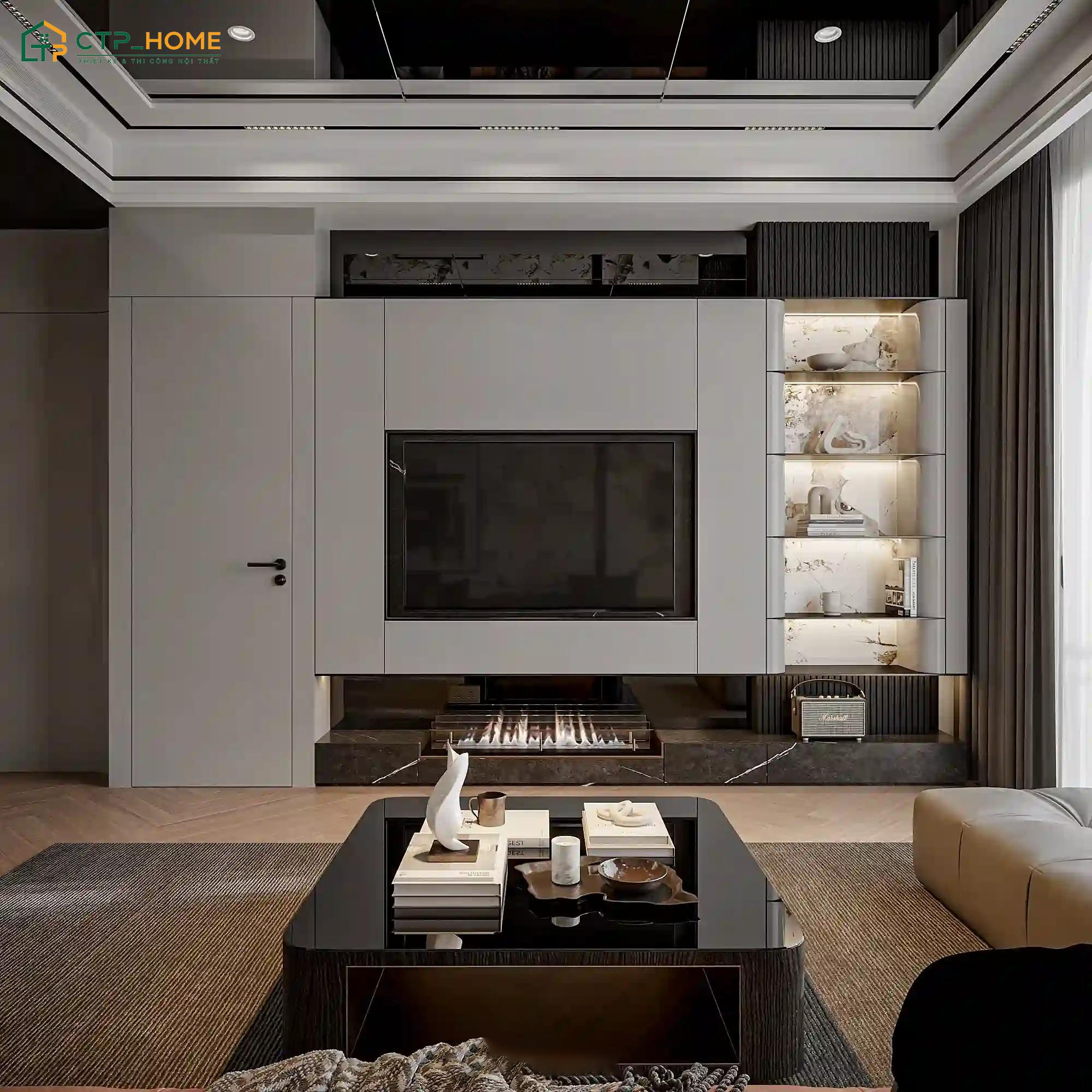 Mẫu thiết kế nội thất chung cư 50m2 phong cách hiện đại sở hữu diện mạo năng động và trẻ trung