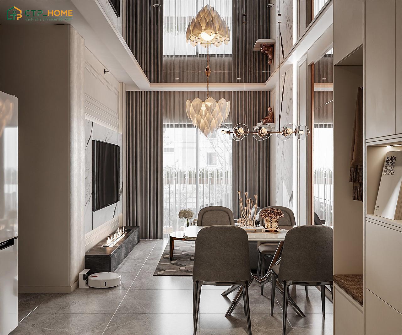 Nội thất chung cư 50m2 hiện đại có thiết kế đơn giản nên sẽ tạo nên một tổng thể nhẹ nhàng, tinh tế