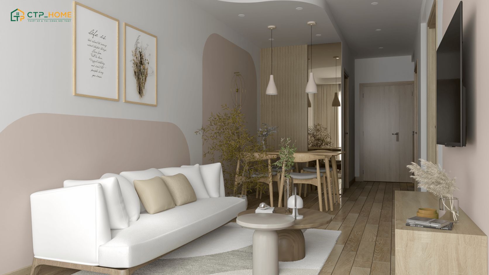 29+ Mẫu thiết kế nội thất chung cư 55m2 đẹp, tối ưu diện tích 2026