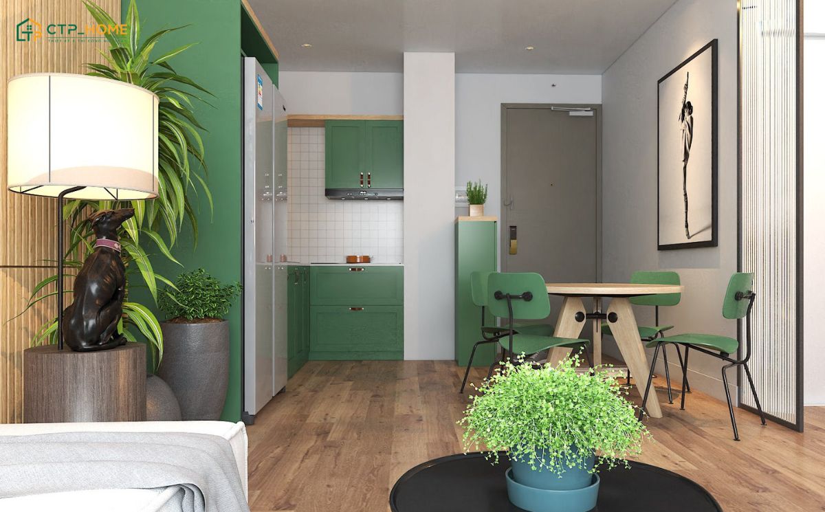 Khi thiết kế phòng bếp chung cư 55m2 thì gia chủ nên ưu tiên các phương án tối ưu diện tích