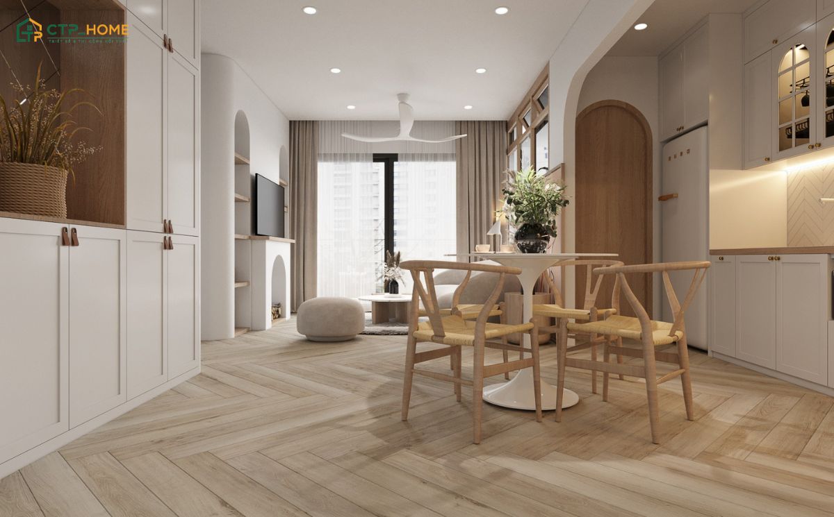 CTP Home thiết kế không gian theo xu hướng mở để tạo sự thông thoáng cho các khu vực chức năng
