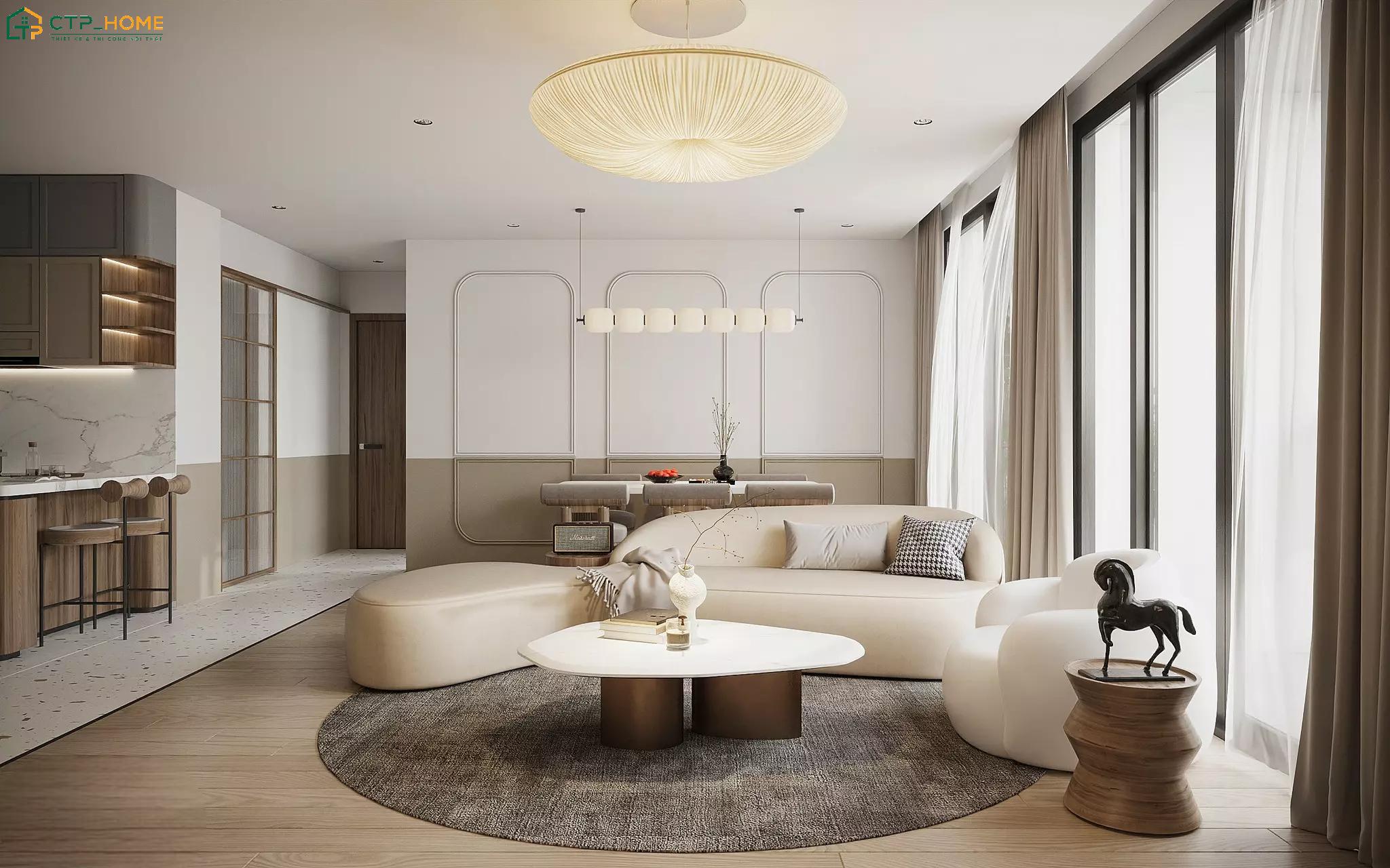 Phong cách Scandinavian sẽ giúp căn hộ 65m2 tận dụng tối đa diện tích nhưng vẫn giữ được sự thông thoáng