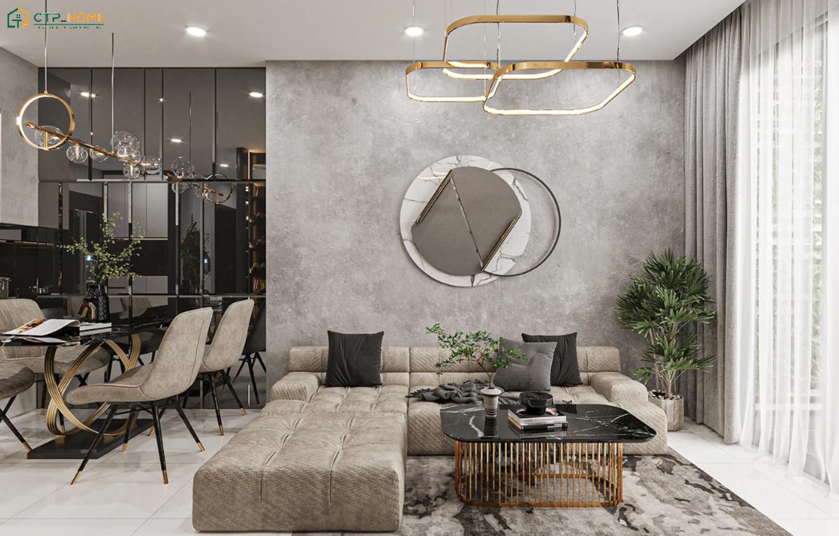 Bổ sung một vài chậu cây nhỏ sẽ giúp căn hộ 65m2 trở nên gần gũi hơn với thiên nhiên