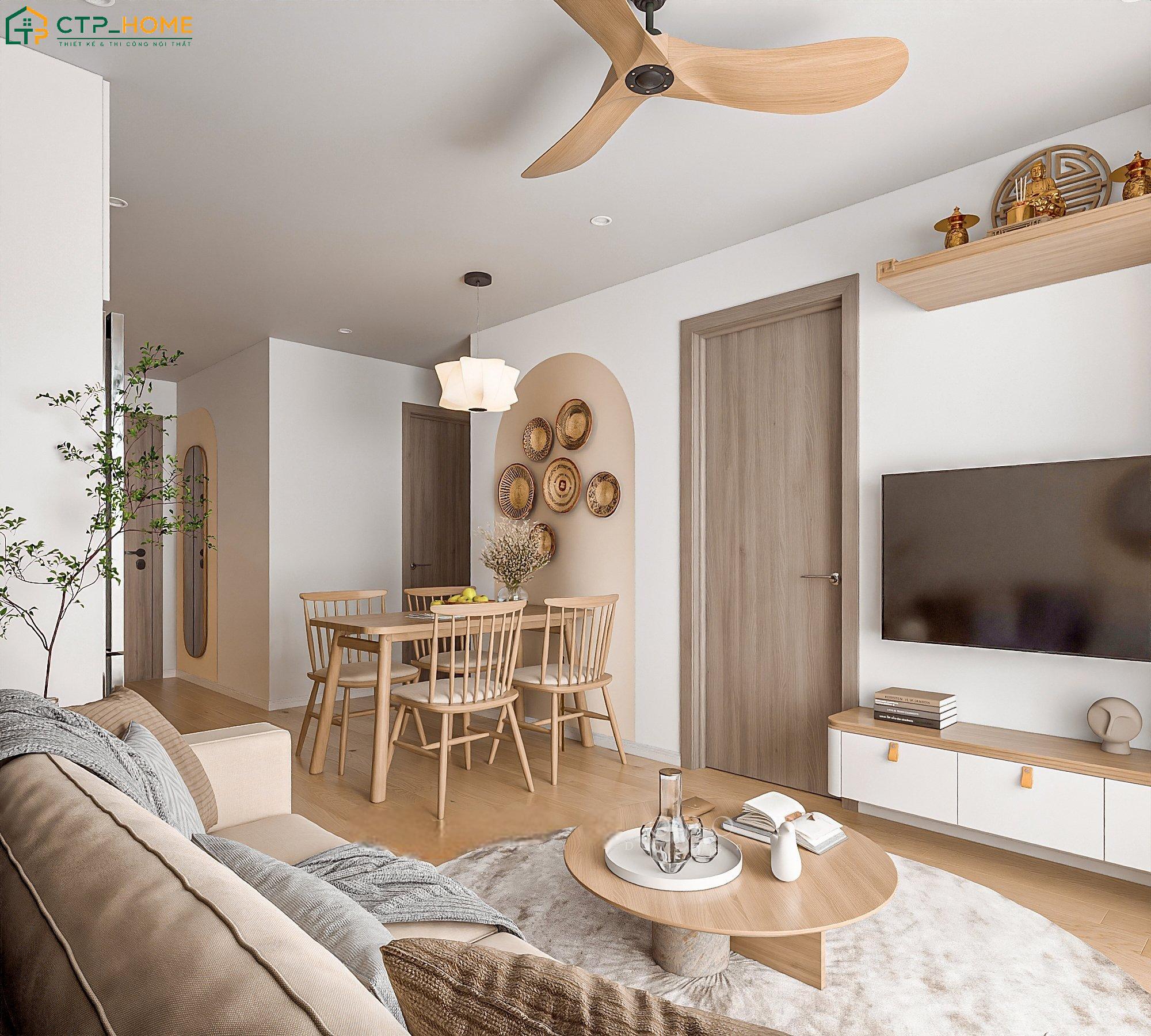 Bố trí chung cư 65m2 hợp phong thủy sẽ tạo cảm giác thoải mái hơn trong sinh hoạt