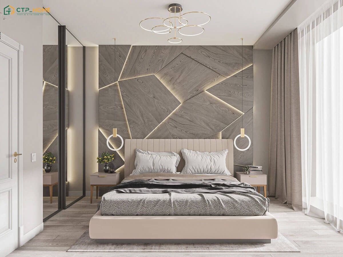 Mẫu thiết kế nội thất chung cư 65m2 hiện đại sẽ đảm bảo sự hài hòa giữa công năng và thẩm mỹ