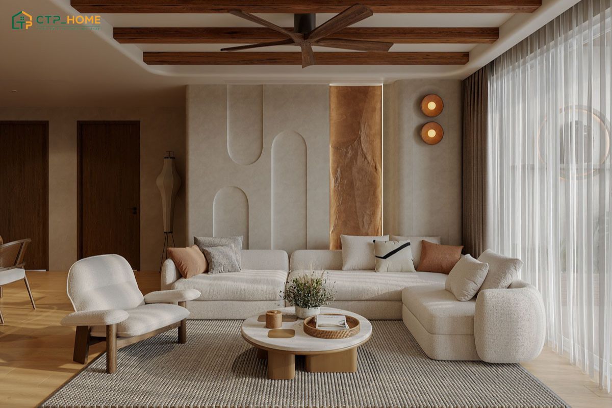 Mẫu thiết kế nội thất chung cư 70m2 Scandinavian gây ấn tượng với vẻ đẹp nhẹ nhàng và thanh lịch