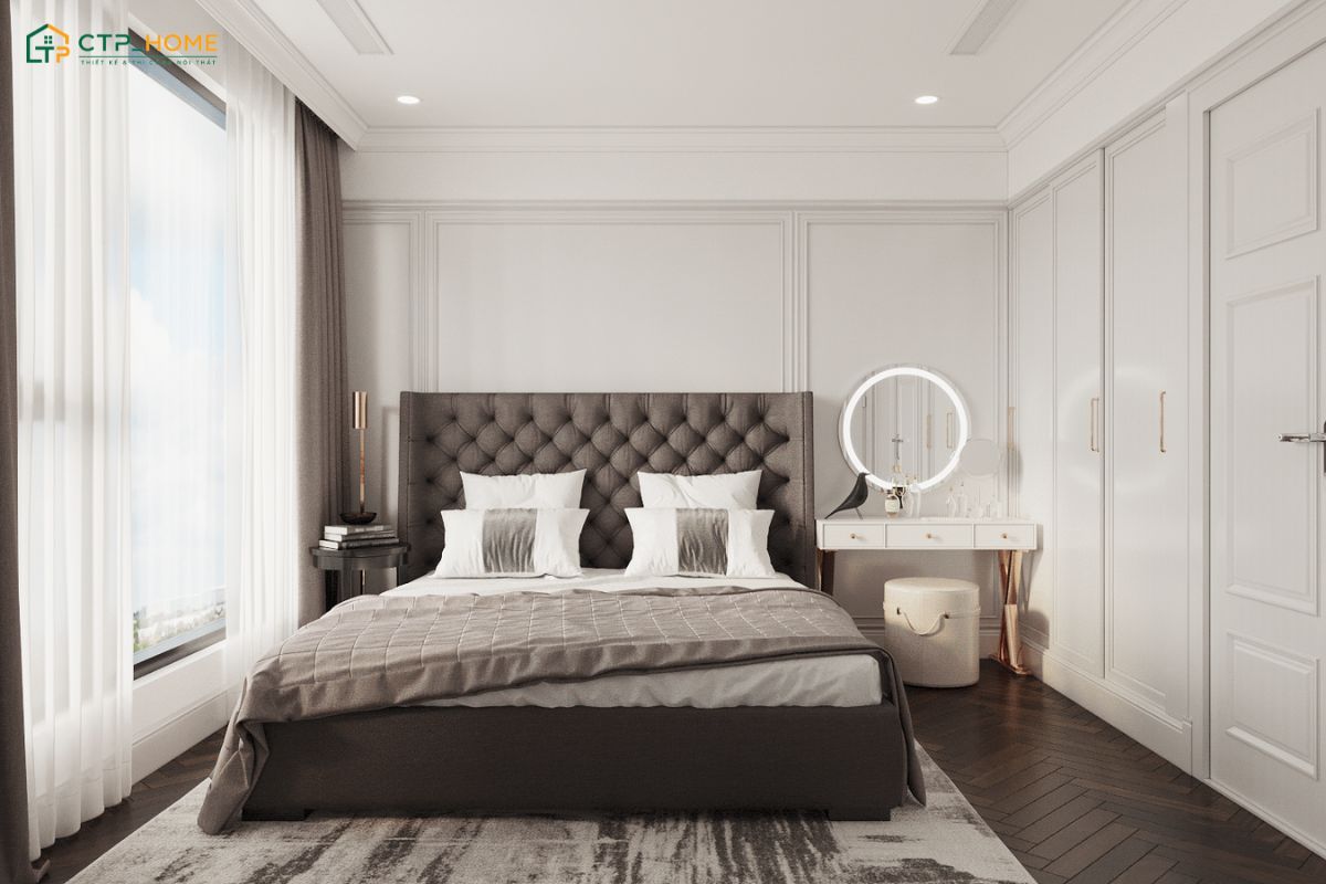 Phòng ngủ chung cư 70m2 thường sử dụng đồ nội thất đa năng để đảm bảo sự gọn gàng