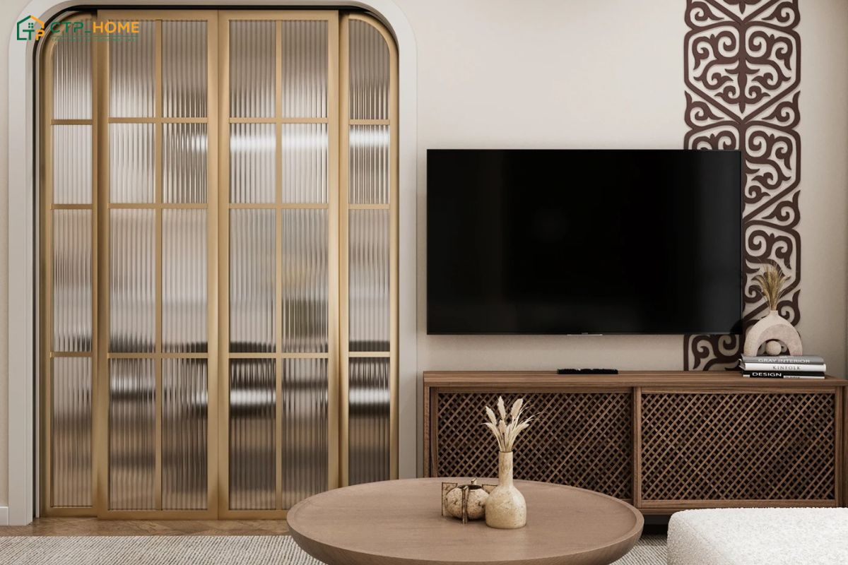 Sử dụng vách ngăn bằng kính giúp ánh sáng tự nhiên có thể lan tỏa khắp các khu vực