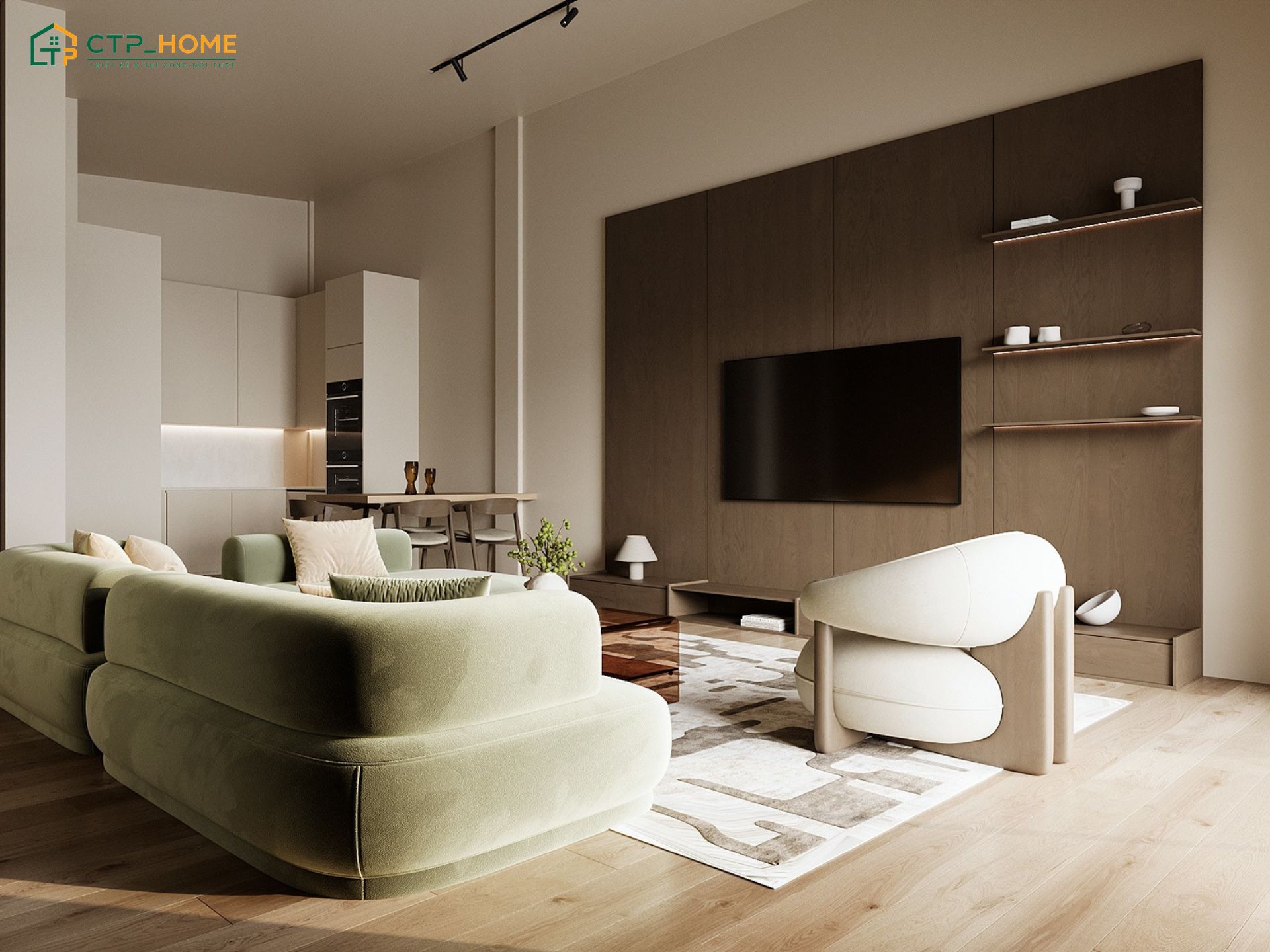 Căn hộ chung cư 70m2 tối giản sẽ lựa chọn nội thất có công năng rõ ràng để đáp ứng đầy đủ nhu cầu sử dụng
