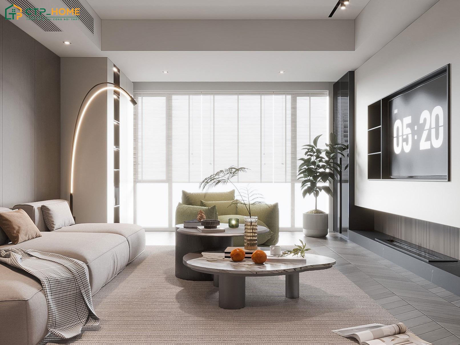 Nên lựa chọn nội thất chung cư 75m2 với kích thước cân đối để đảm bảo sự thuận tiện trong sinh hoạt