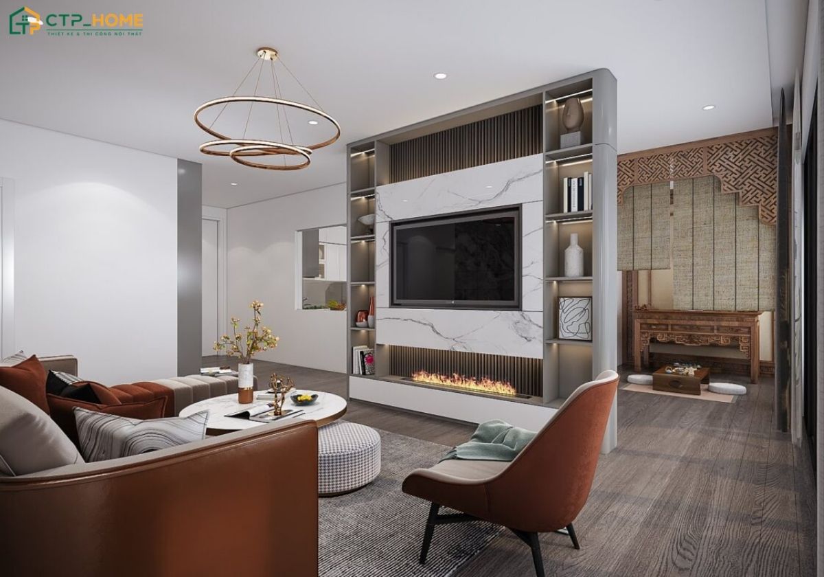 CTP Home là đơn vị được nhiều gia chủ lựa chọn khi thiết kế nội thất nhà chung cư 75m2
