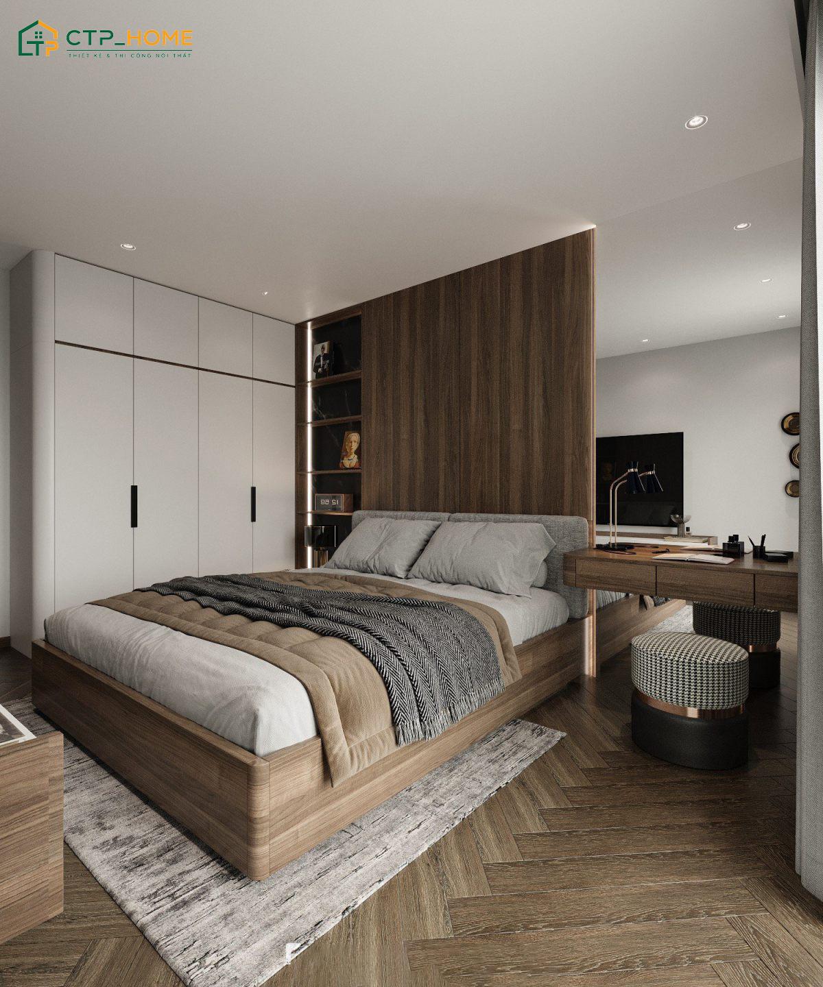 Nội thất trong chung cư 90m2 tối giản thường ưu tiên các sản phẩm thông minh và có khả năng lưu trữ lớn