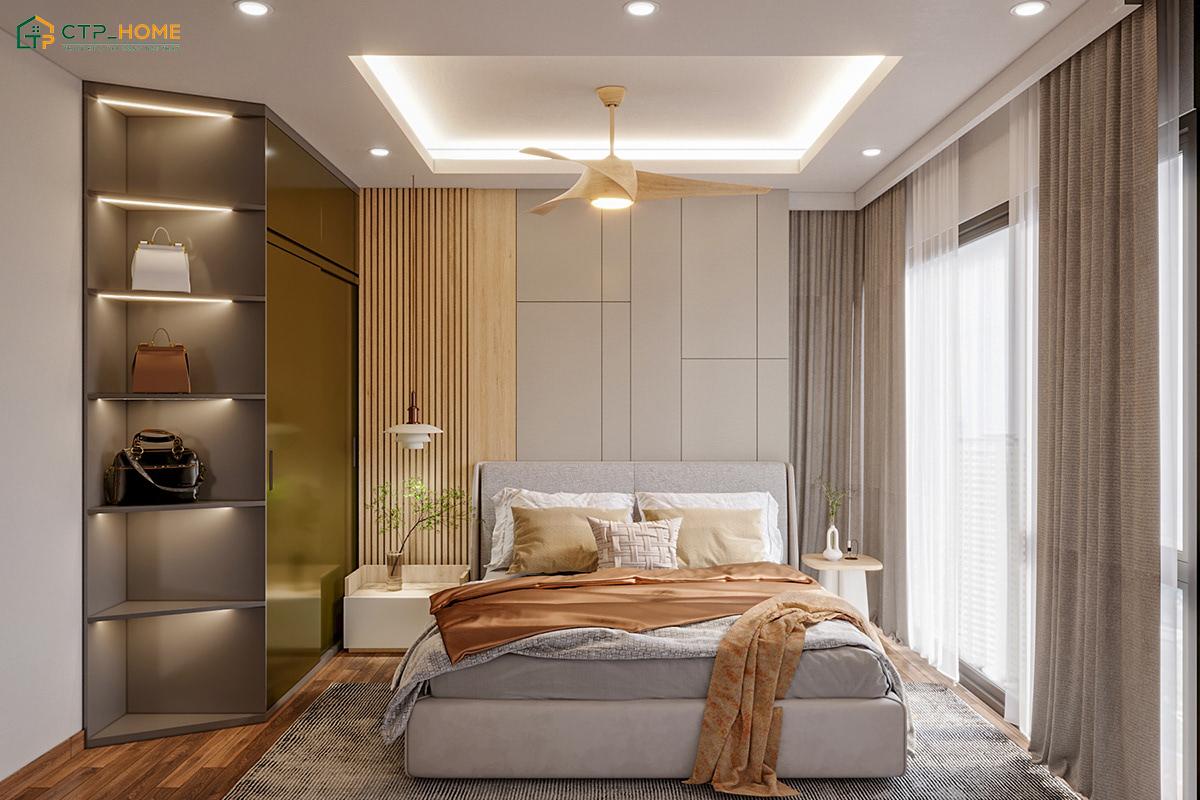 Nội thất chung cư 90m2 hiện đại sẽ có thiết kế đơn giản, hình khối vuông vắn để tạo cảm giác gọn gàng hơn