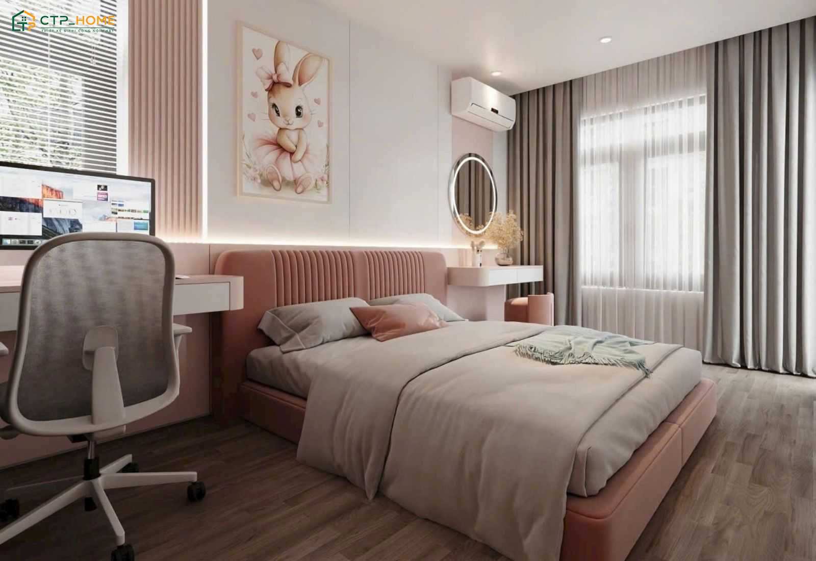 Màu sắc và ánh sáng là hai yếu tố quan trọng, ảnh hưởng đến cảm nhận về không gian của căn hộ 90m2