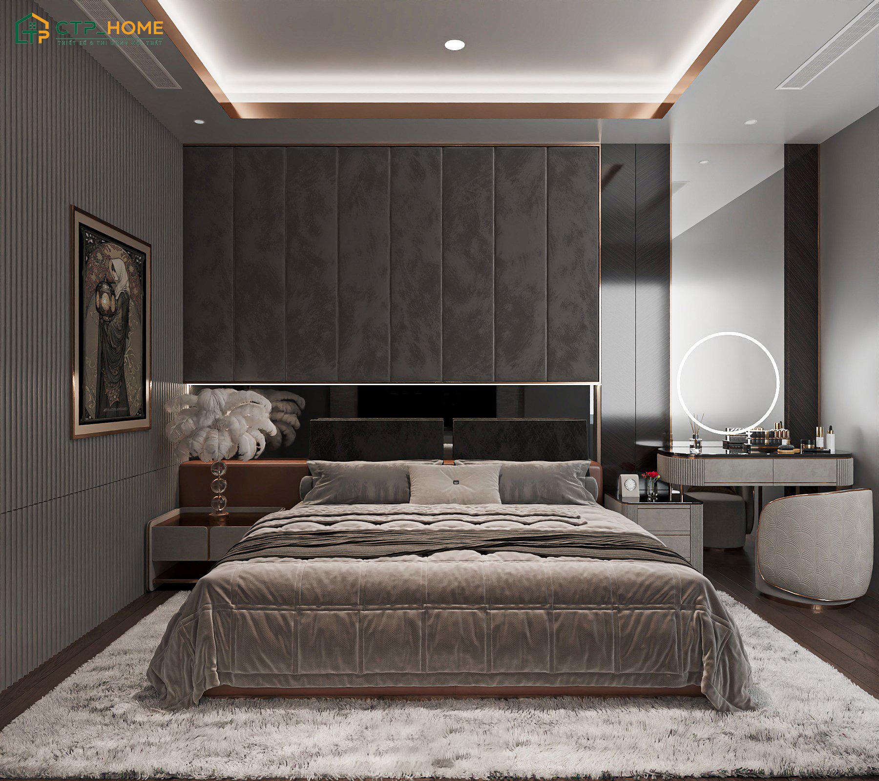 Hệ thống ánh sáng được bố trí hợp lý cũng là yếu tố làm tăng thêm tính thẩm mỹ cho căn hộ 90m2 Luxury