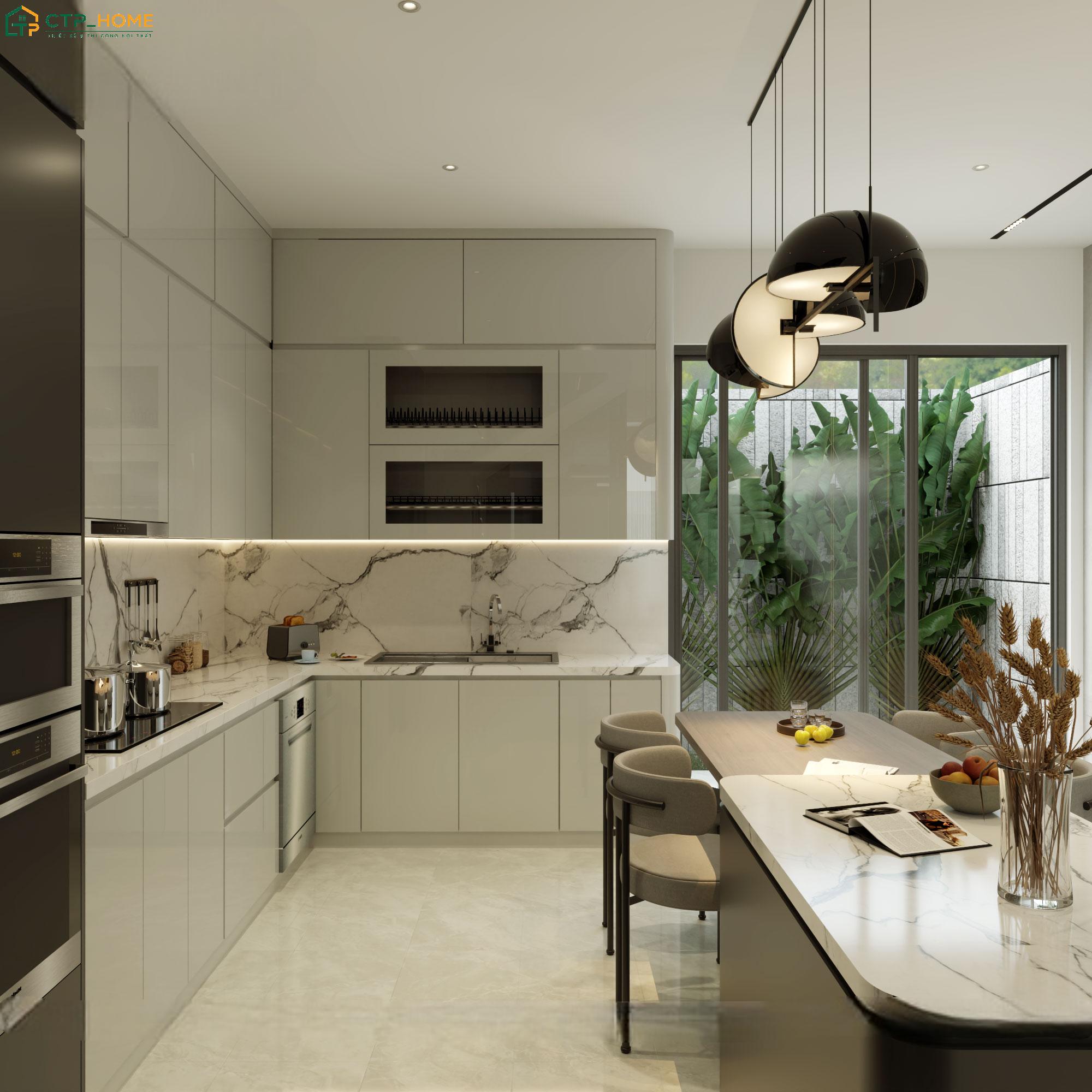 Hướng phòng bếp nhà ống 5m nên được lựa chọn dựa trên bản mệnh của gia chủ và hướng của ngôi nhà