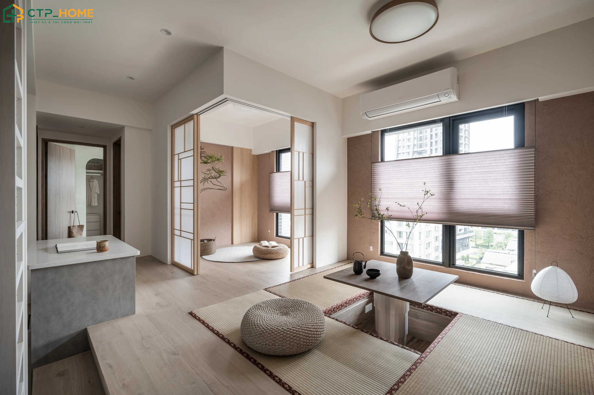 CTP Home tận dụng tối đa nguồn ánh sáng tự nhiên để tạo cảm giác căn phòng trở nên rộng rãi hơn