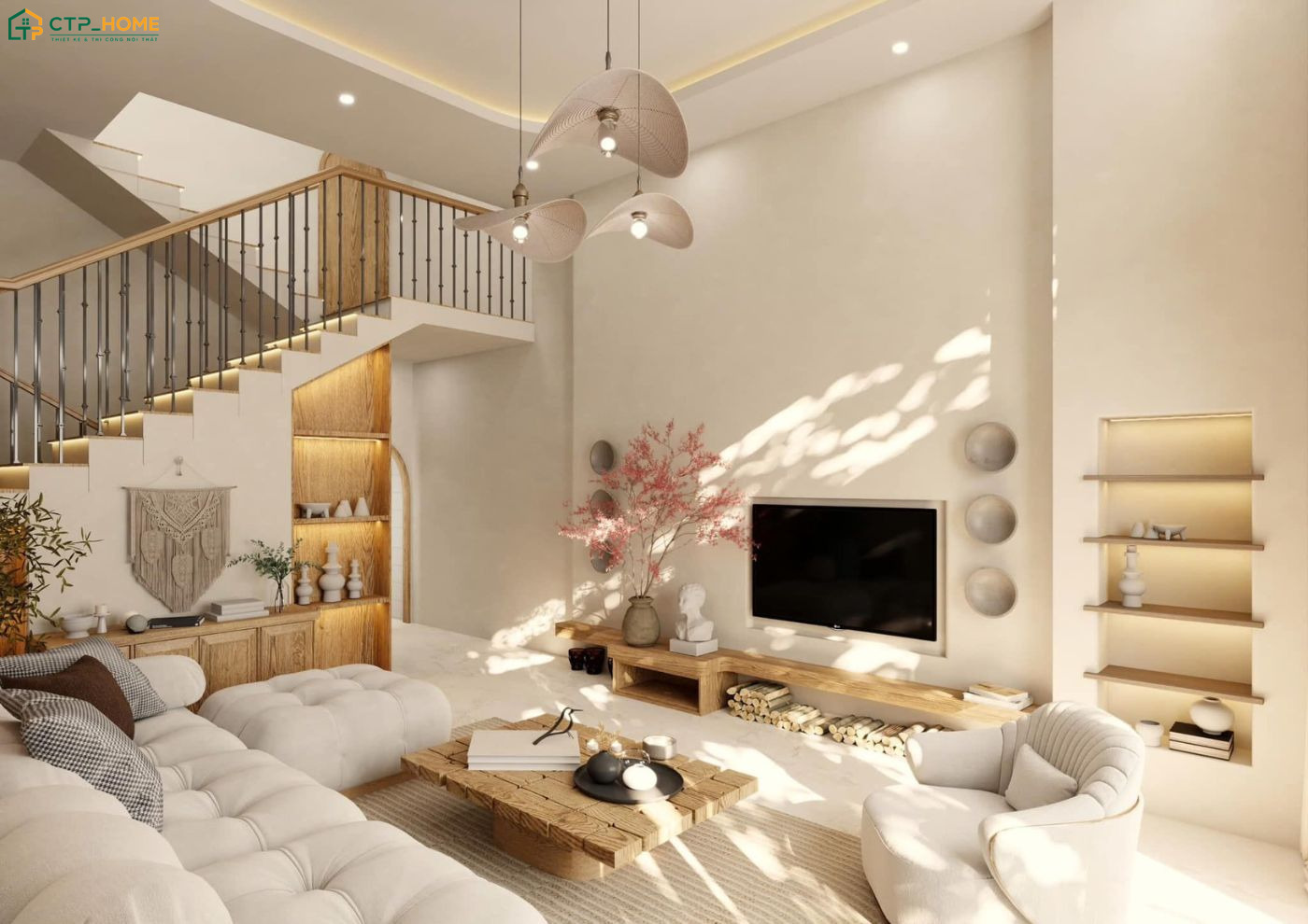 Nên sử dụng nội thất có kiểu dáng tinh gọn và sắp xếp hài hòa với các khu vực khác để đảm bảo lối đi thuận tiện