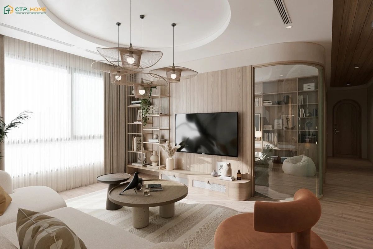 Khi thiết kế phòng khách nhỏ 10m2 thì gia chủ nên ưu tiên các món đồ decor nhỏ gọn để tạo điểm nhấn