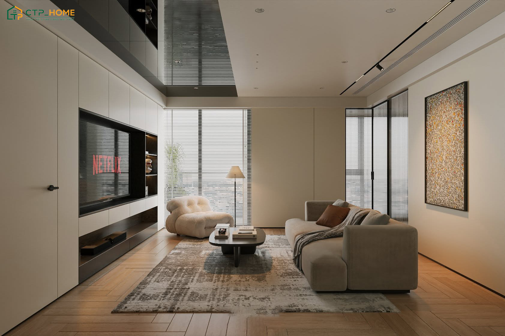 Nội thất phòng khách nhỏ 15m2 nên được bố trí khoa học để thuận tiện cho việc di chuyển